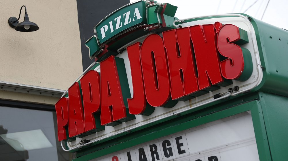 papa johns sign