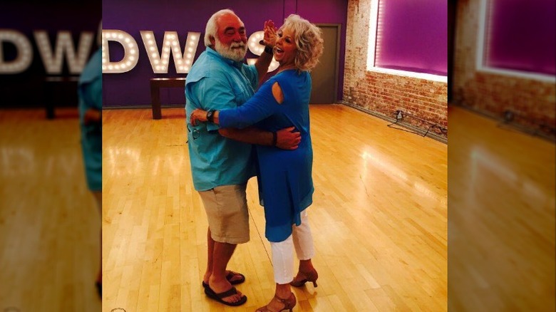 Michael Groover and Paula Deen dancing