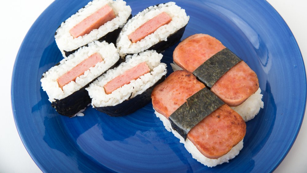 Different types of spam musubi