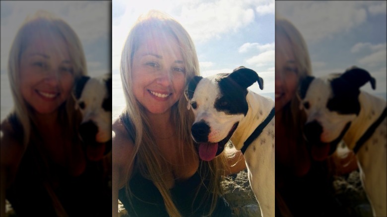 Stephanie Norcio and her dog