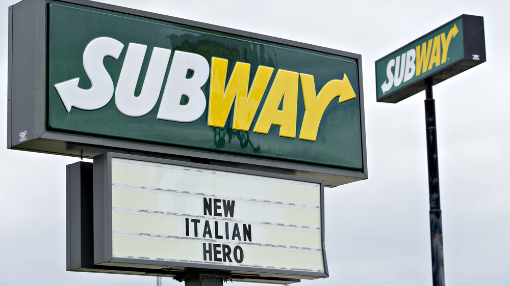 A Subway sign