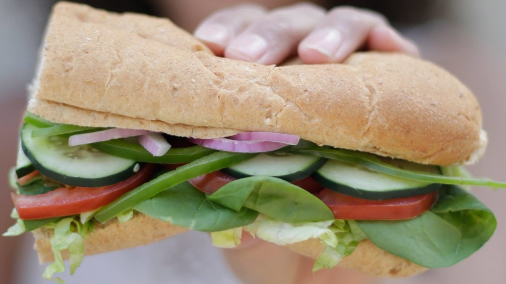 Subway Veggie Delite sandwich