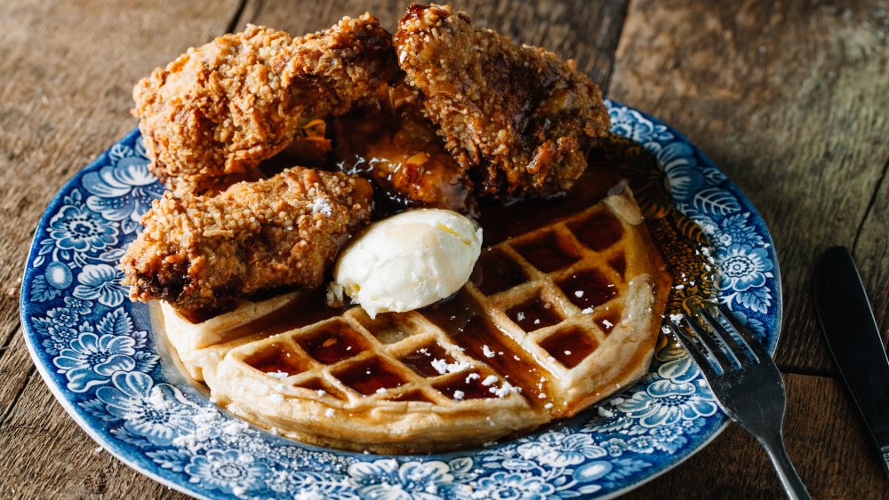 Chicken and waffles