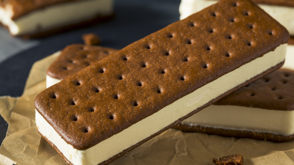 A generic photo of an ice cream sandwich