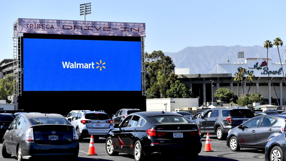 Walmart drive-in movie