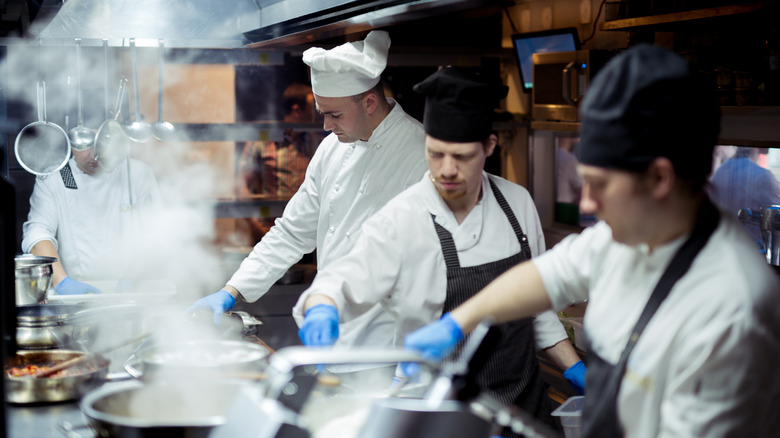 Chefs in a kitchen