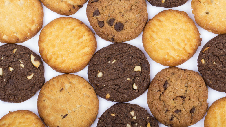 Assorted cookies on a table