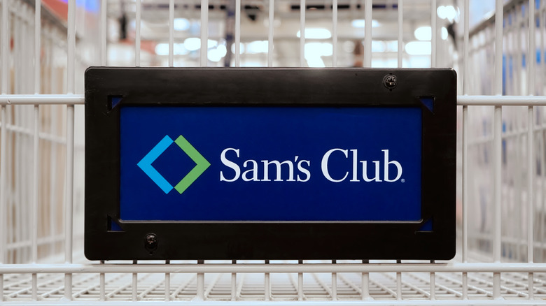 Sam's Club logo on grocery cart