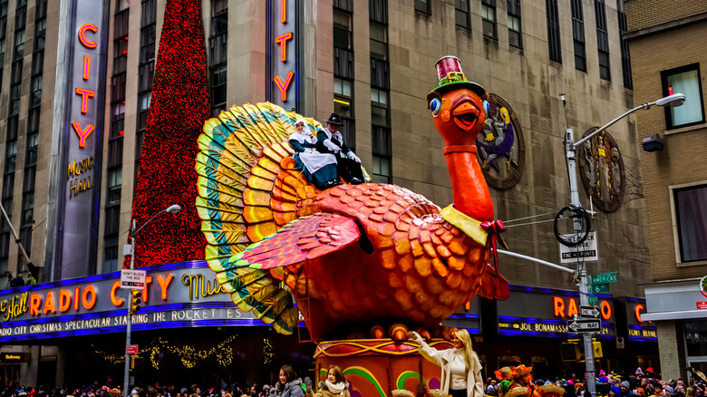 Turkey float in Macy's parade