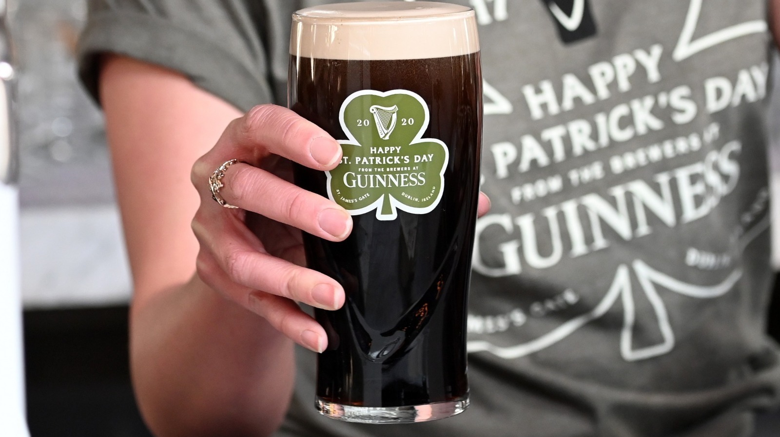 pints of guinness consumed on st patricks day