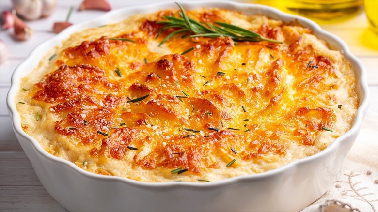 Baked cheesy casserole