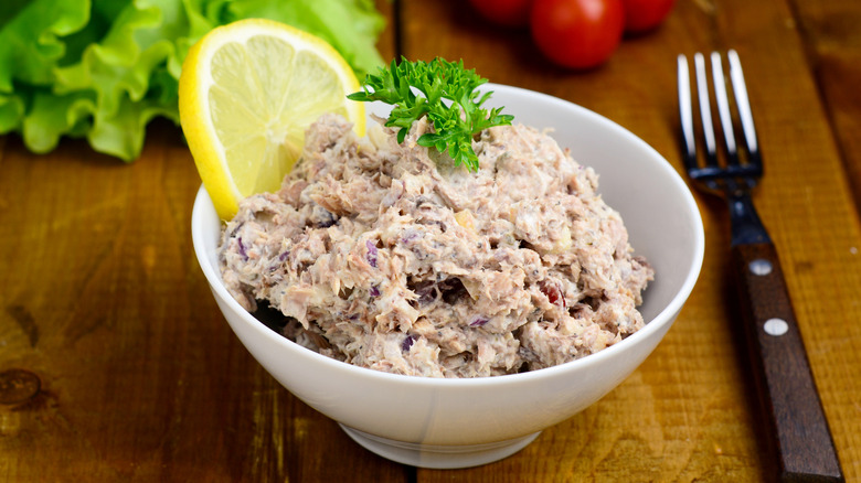Bowl of tuna salad