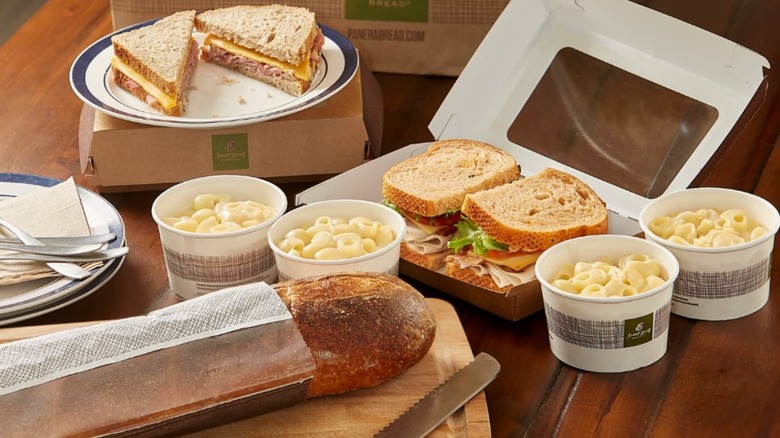 Panera sandwiches and pasta