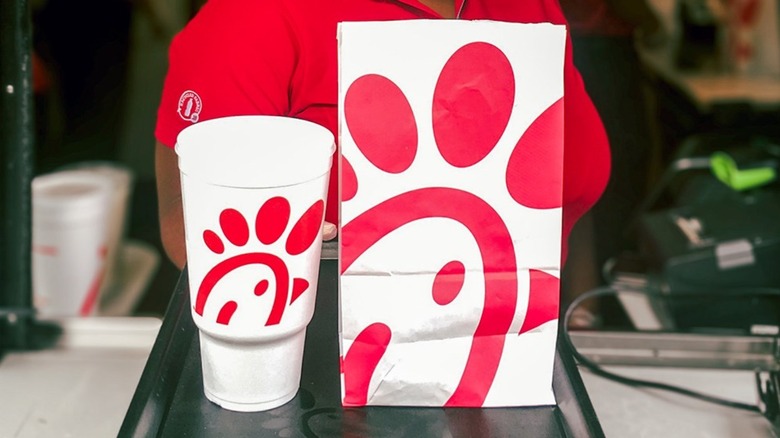 Chick-Fil-A cup and bag