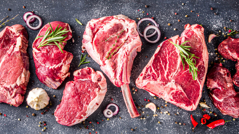 Raw meat cuts