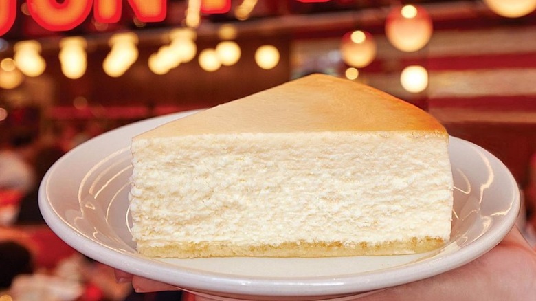 Slice of Junior's cheesecake