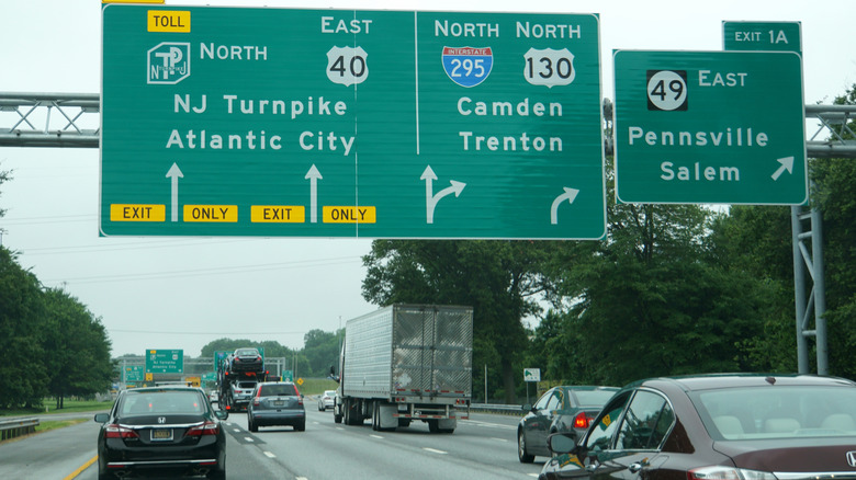 New Jersey highway sign