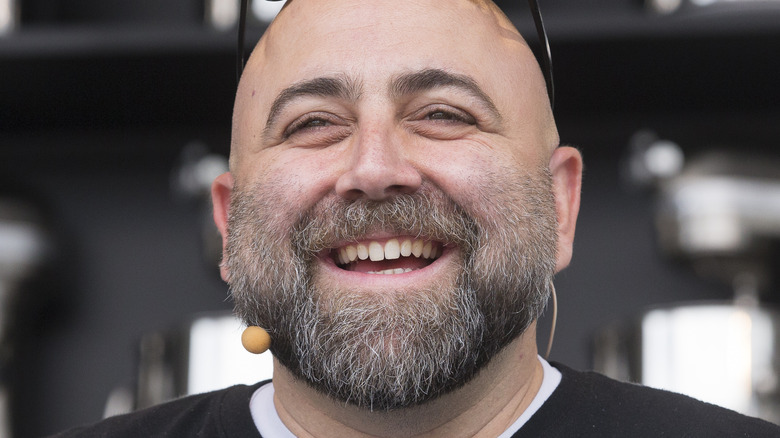 close up of duff goldman's face