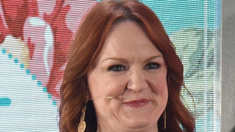 Ree Drummond on TV set