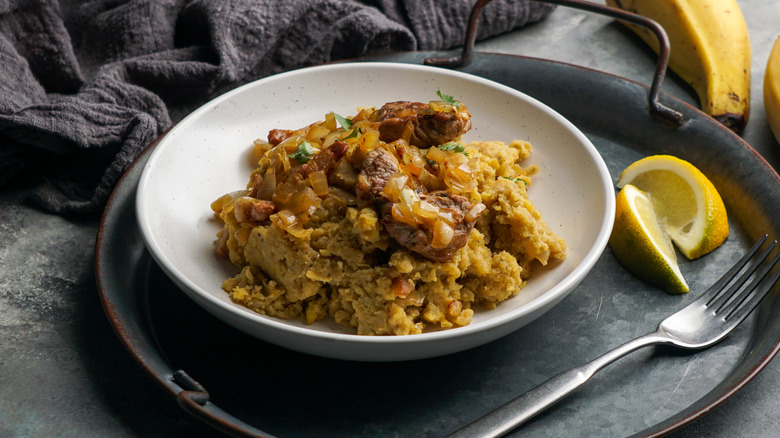 bowl of Puerto Rican mofongo