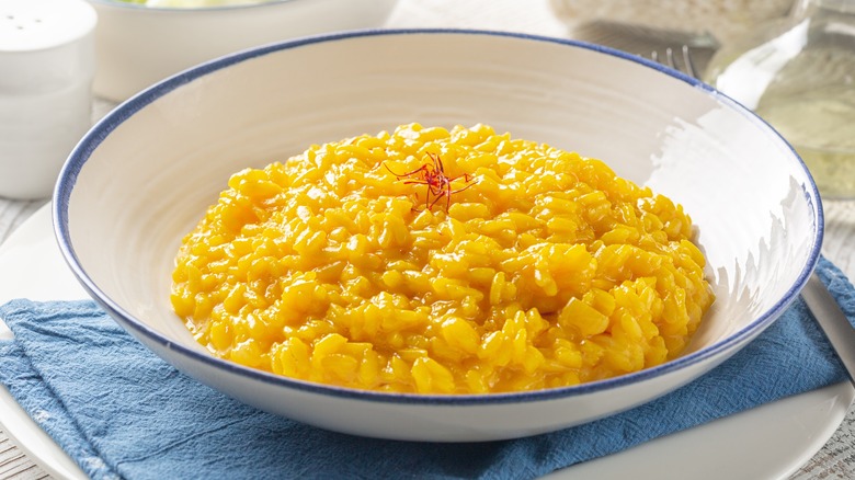 Risotto Alla Milanese containing saffron