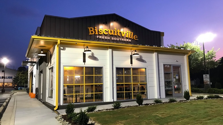 Exterior of Biscuitville restaurant