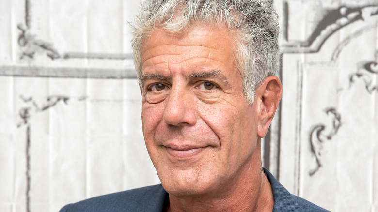 Anthony Bourdain smiling
