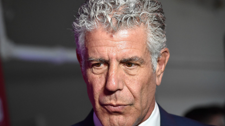 Anthony Bourdain sitting