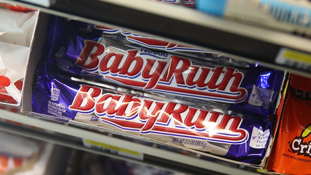 Baby Ruth bars at checkout