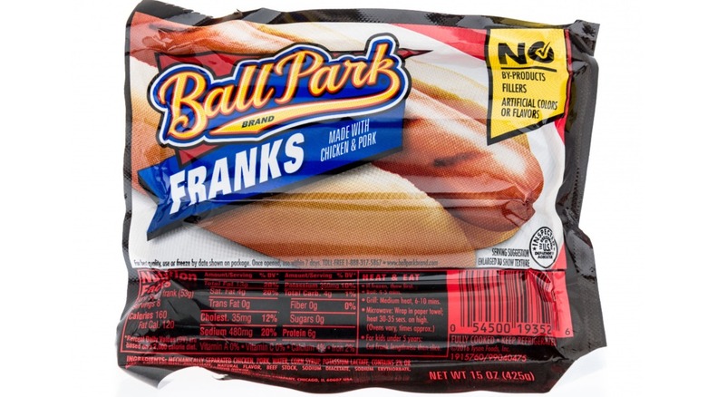Ball Park Franks package