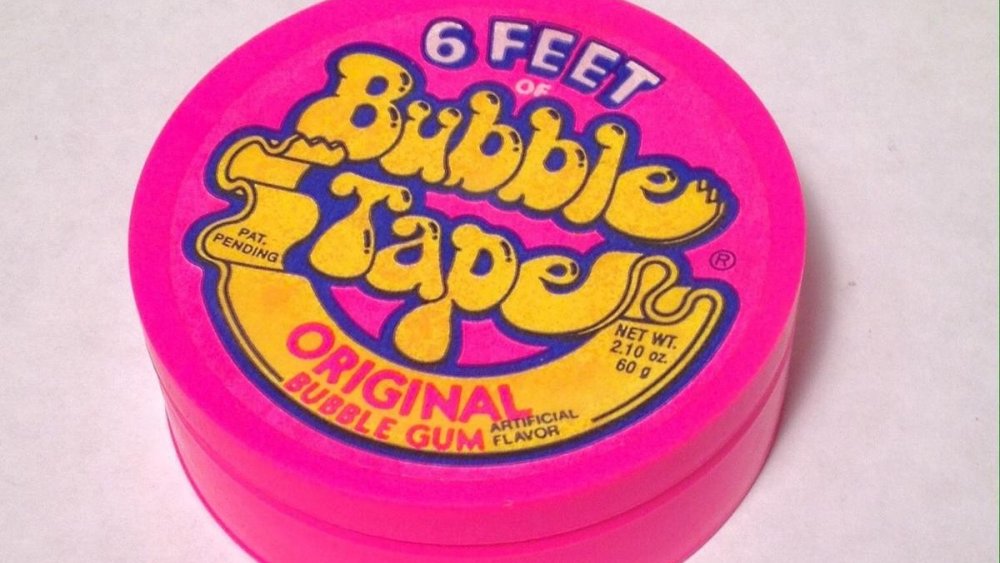 Hubba Bubba Sour Blue Raspberry Bubble Tape Bubble Gum - 6 Foot Roll