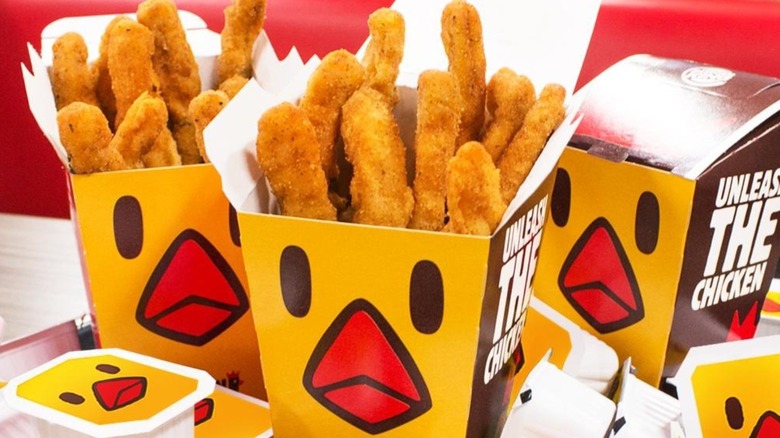 Boxes of Burger King's BK Chicken Fries