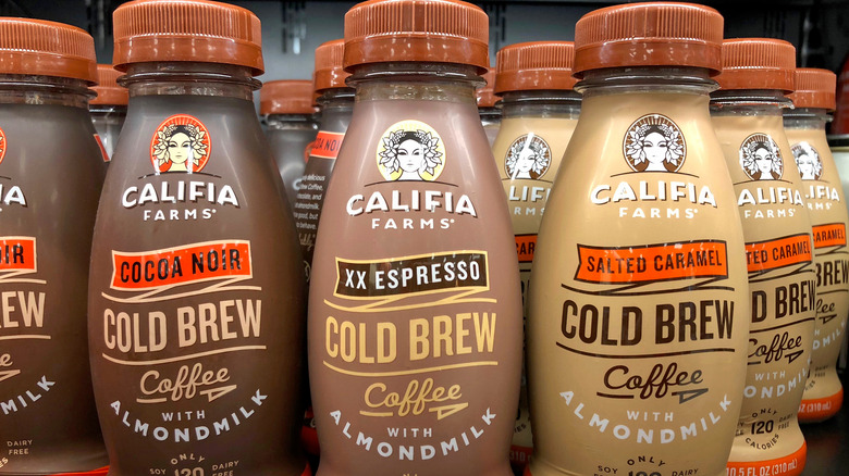 Bottles of Califia Farms cold brew