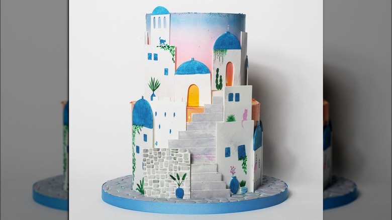 charm city cakes santorini cake
