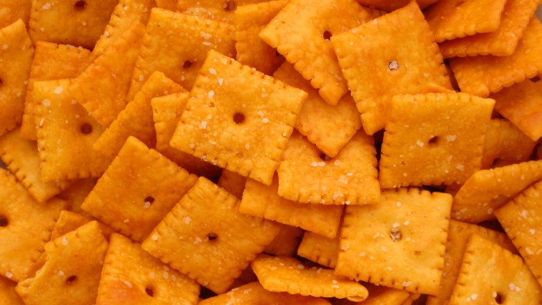 Cheez-Its closeup