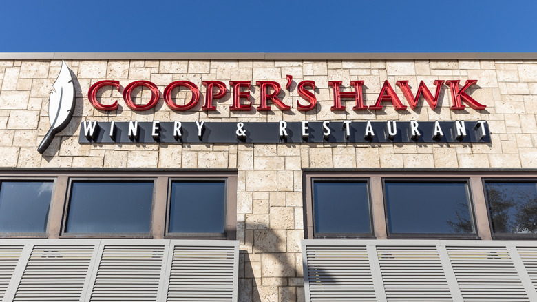 cooper's hawk restaurant sign