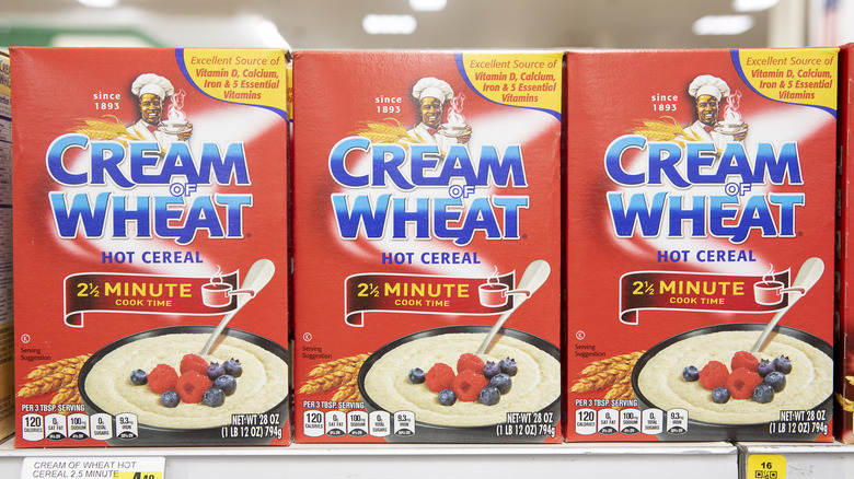 red boxes of cream of wheat