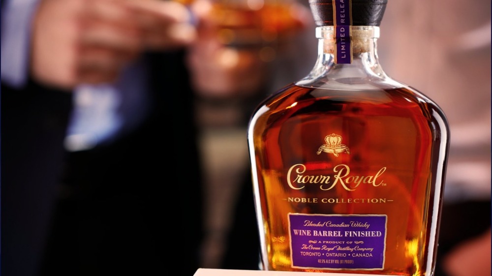 Bottle of Crown Royal