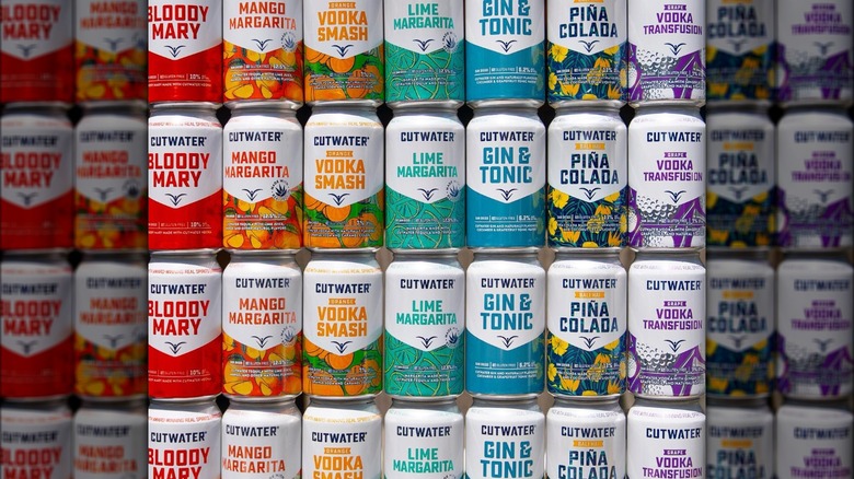 Cutwater canned cocktail wall
