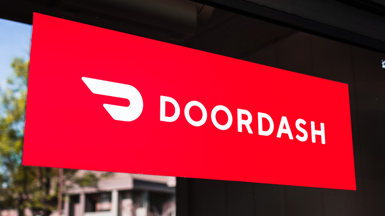 DoorDash sign and logo