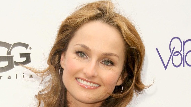 Closeup shot of Giada De Laurentiis