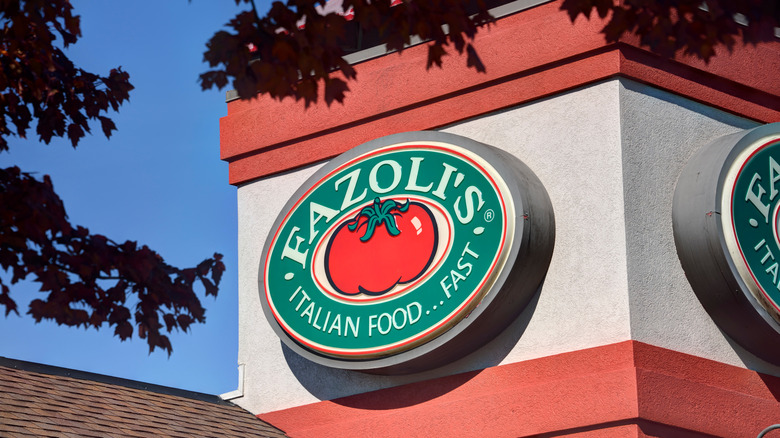 Fazoli's restaurant exterior sign