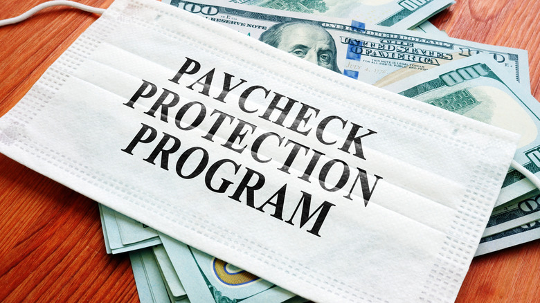 Paycheck Protection Program stock image