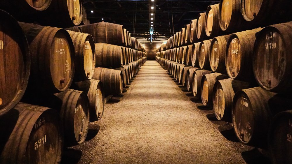 Fortified wine barrels