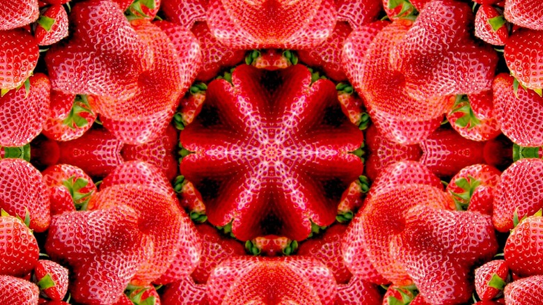 A kaleidoscope of strawberries.