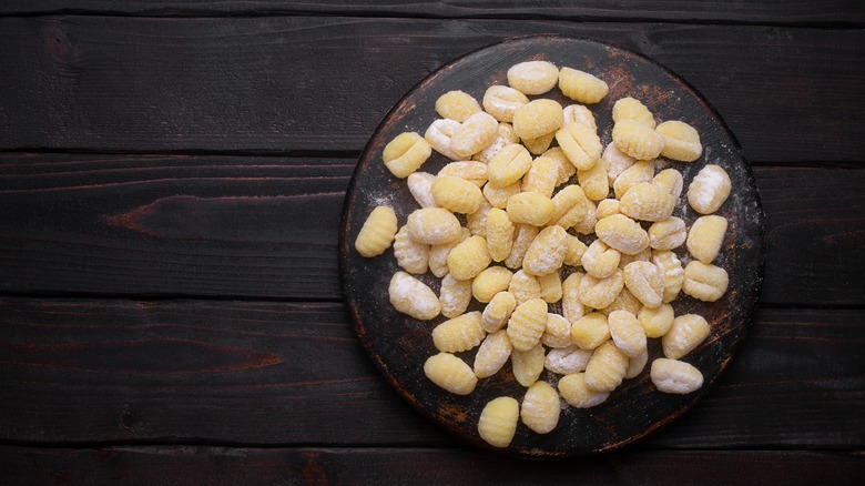 gnocchi on a plate