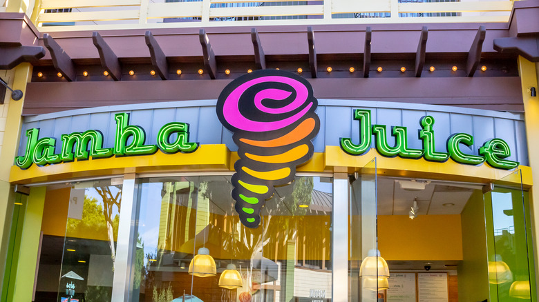 Jamba location neon sign