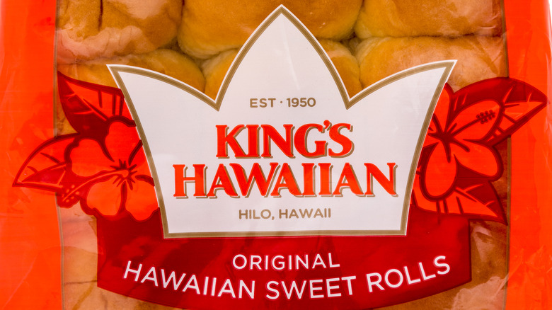 Orange package of King's Hawaiian rolls