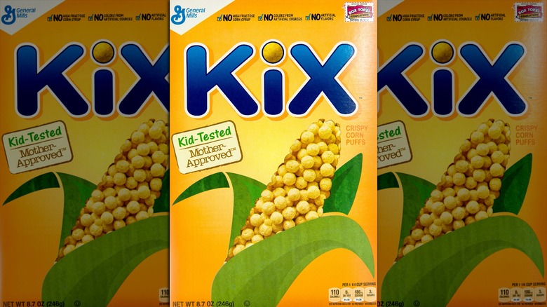 Box of Kix cereal