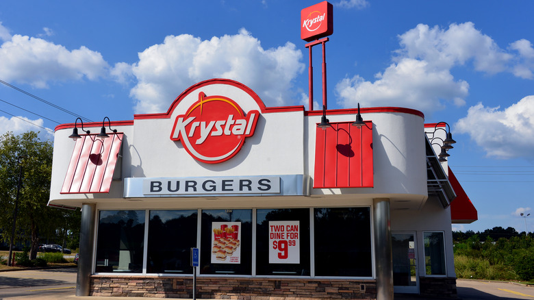 exterior of a Krystal restaurant